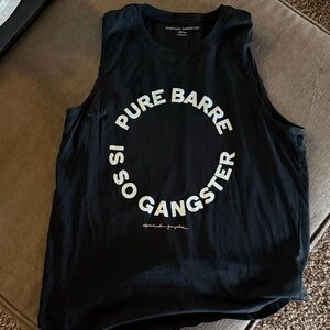 Spiritual Gangster Black Muscle Tee with White Circle Logo